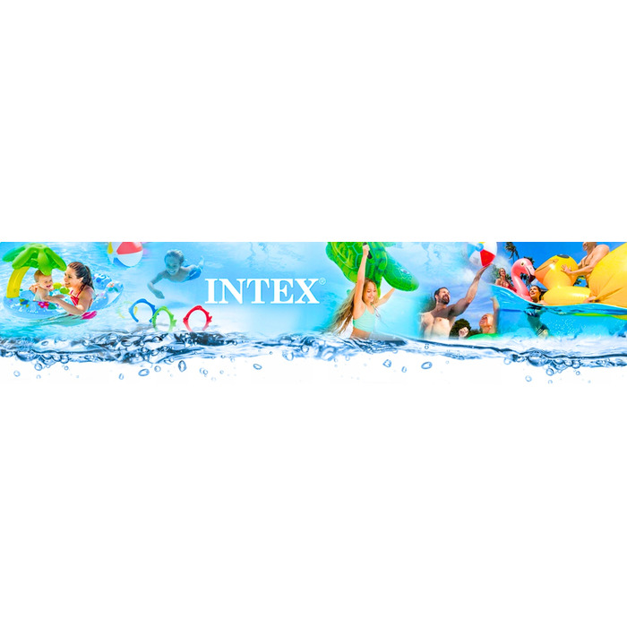 Надувний прямокутний дитячий басейн Intex з фруктами, 244 x 191 x 91 см