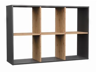 Стелаж TopEshop 110 см x 75 см x 30 см, антрацит