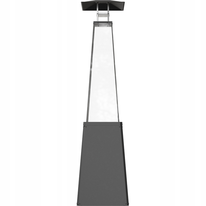 Газовий обігрівач-парасолька для саду KRATKI Umbrella BS, чорний, 12 кВт