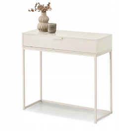 Консольний столик Mebel-Partner, крем матовий, 80 x 76,5 x 28 см