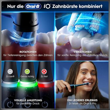 Електрична зубна щітка Oral-B iO Series 10 Cosmic Black, набір з 3 насадками (Probierset)