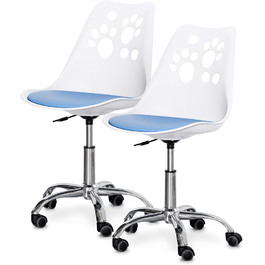 Комплект (2шт) дитяче крісло Evo-Kids Indigo White/Blue (арт H-232 W/BL-Х2)