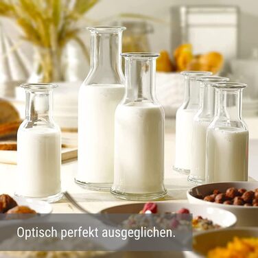 Набір скляних карасів Stölzle Lausitz Purity (6 шт.), 500 мл, прозорі — універсальні графини для води, лимонаду та вина, стійкі до ударів, підходять для посудомийки