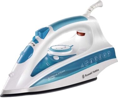 Парова праска Russell Hobbs 20562-56, 2600 Вт, керамічна підошва, резервуар 300 мл, подача пари 70 г/хв, паровий удар 210 г, антинакип, автooчищення, захист від капання