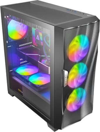 Ігровий корпус Antec DF700 Flux Midi Tower чорний, роздрібна версія, універсальний розмір