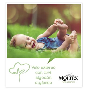 Екологічні підгузки Moltex Pure & Nature, розмір 1 (2-5 кг), 88 шт