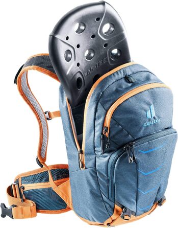 Дитячий велосипедний рюкзак Deuter Attack 8 JR з протектором, 8 л, Arctic-Mandarine