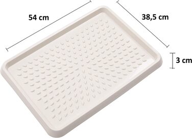 Пластикова полиця для взуття BranQ Home Essential, кремова, 2 шт.