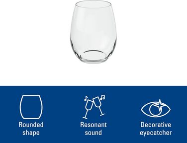 Набір склянок для води Villeroy & Boch Entree, 4 шт по 250 мл, прозоре кришталеве скло