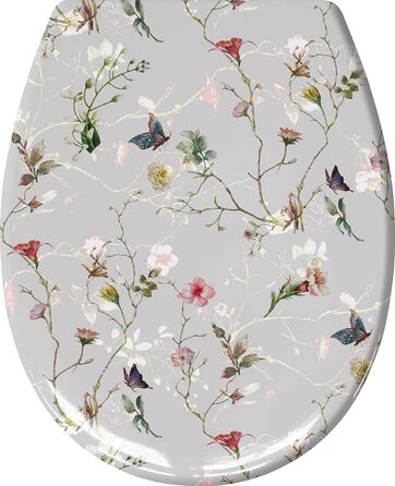 Сидіння для унітазу Kleine Wolke Flores з мікроліфтом, мультиколор, дюропласт, 37x45 см