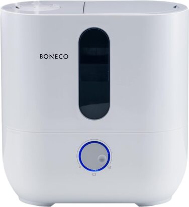 Ультразвуковий зволожувач повітря BONECO U300, 5 л, для кімнат до 50 м², з арома-функцією, авто-вимкненням, індикатором порожнього бака, фільтром, білий