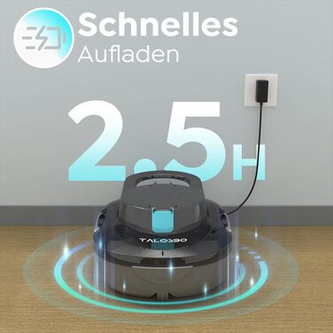 Робот-пилосос для басейну S1PRO (2026) з автоматичним очищенням, акумуляторний, до 100 м², темно-сірий