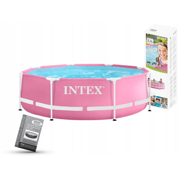 Дитячий круглий каркасний басейн Intex 28290, 244x76 см