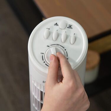 Вентилятор підлоговий Russell Hobbs RHTF2921, 74 см, 3 швидкості, білий - для дому та офісу