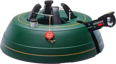Підставка для ялинки KRINNER PREMIUM L Green з педаллю та тросом, дзвіночком, для ялин висотою до 2,7м, MADE IN GERMANY