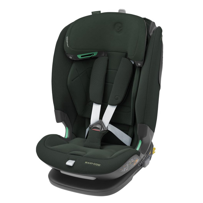Дитяче автокрісло Maxi-Cosi Titan Pro² i-Size (76-150 см, 15 міс. - 12 років), захист G-CELL, ClimaFlow, колір Authentic Green