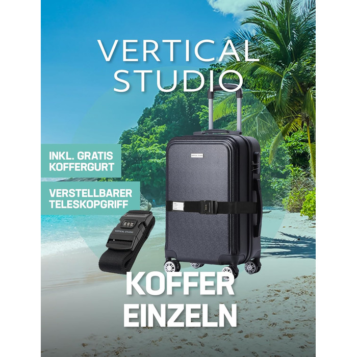 VERTICAL STUDIO валіза Bergen чорна 24