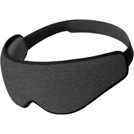 Ostrichpillow 3D маска для сну – ергономічна маска для очей, анатомічна форма, повне затемнення, для відпочинку та релаксації, чорна