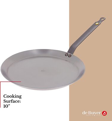 Млинцева сковорода, залізо, срібло, ø30 см ,De Buyer 5615.30