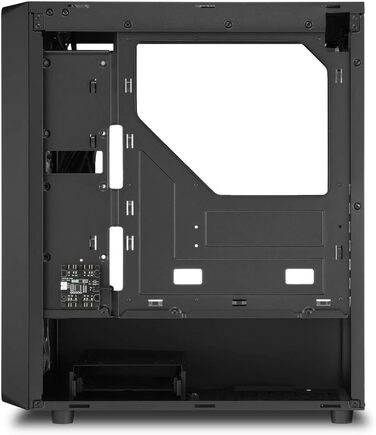 Комп'ютерний корпус Sharkoon TK4 RGB зі скляною панеллю, підсвітка RGB, для ігрового ПК