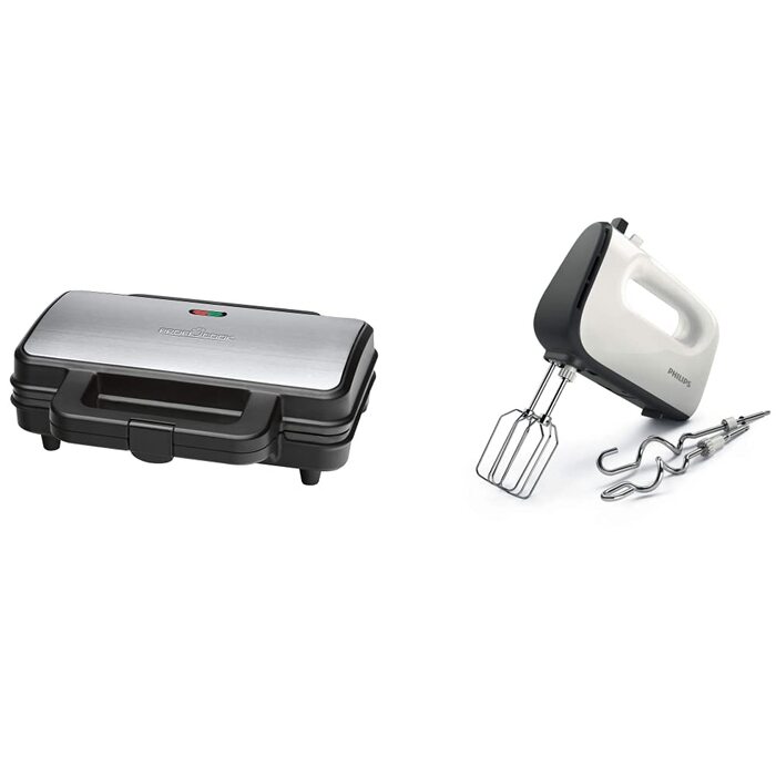 Електричний сендвічмейкер ProfiCook PC-ST 1092 для американських сендвічів XXL, антипригарне покриття, 900 Вт