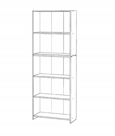Стелаж Stiv-Meble, дуб вотан, 70 x 189,4 x 30,4 см