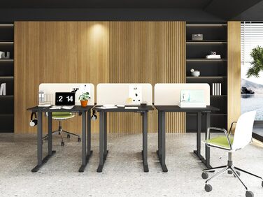 Регульований по висоті письмовий стіл MiniDesk, чорний (73–118 см)