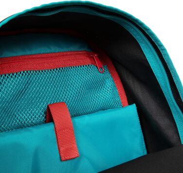 Рюкзак EASTPAK Out of Office 27 л, 44 см, Контраст Аква-Червоний