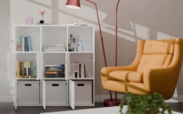Стелаж TopEshop 110,5 см x 110,5 см x 30 см, білий