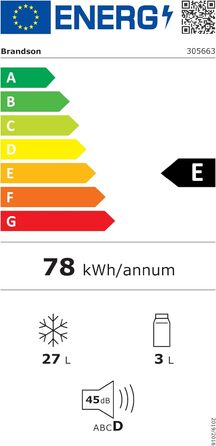 Автохолодильник Brandson ECO Kompressor XXL 30л електричний 12/24V – охолодження до -22°C для авто, кемпінгу, вантажівок, човнів (білий)