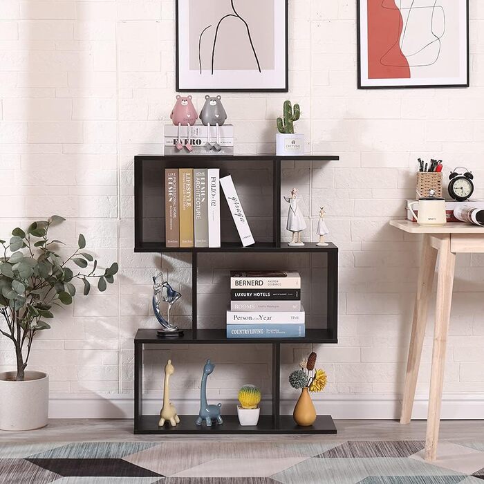 Сучасний двосторонній книжковий стелаж Etnicart Wenge 70x23.5x96 см, дерев'яний, для офісу, дому, дитячої кімнати