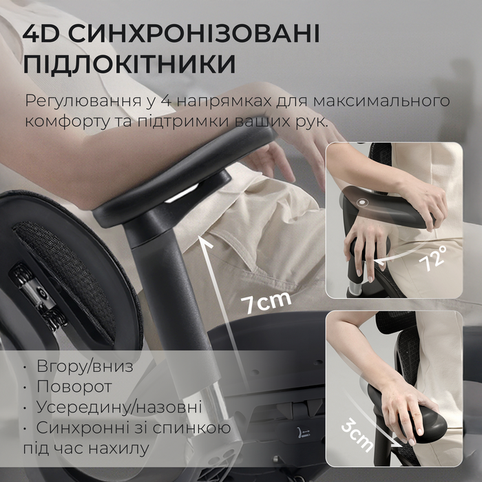 Крісло офісне Sihoo DORO S100 Mesh Black