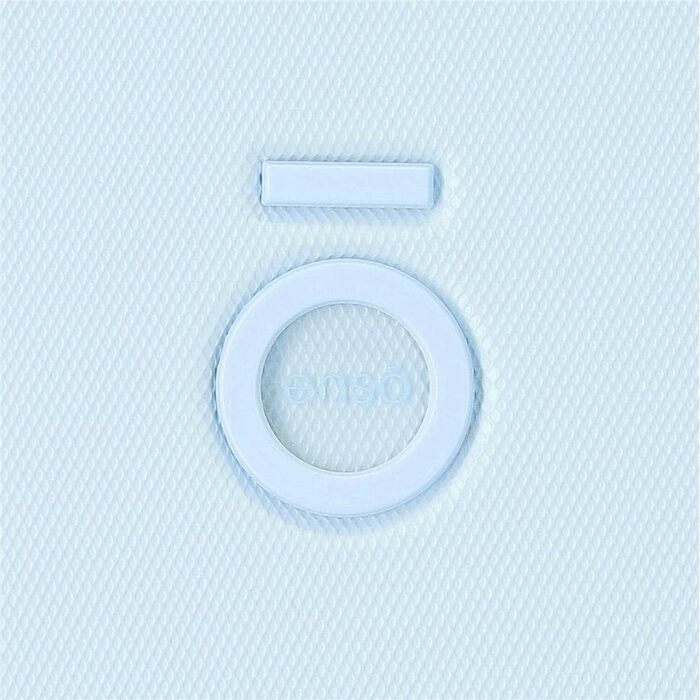 Жорсткий чемодан Enso Annie Green 55x40x20 см, 37 л, TSA-замок, 4 подвійні колеса, синій, ручна поклажа, ABS-пластик
