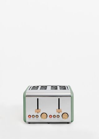Тостер CREATE TOAST Retro Doble Салатовий - 6 режимів, підігрів, розморожування, термостат, 750W