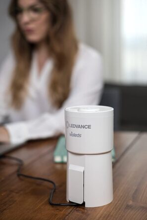 LEDVANCE UVC HEPA очищувач повітря з ультрафіолетом та HEPA-фільтром, портативний дезінфектор повітря для знищення вірусів і бактерій, мобільний очищувач для дому та офісу, живлення від USB