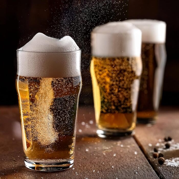 Набір склянок для пива Glasmark KROSNO 1992 Pilsner Stout Ale 6 шт по 530 мл, для мийки в посудомийній машині