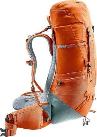 Рюкзак Deuter Aircontact Lite 40+10 л для трекінгу, каштаново-бірюзовий, легкий, одноколірний