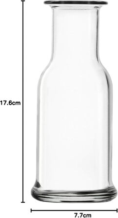 Набір скляних карафнів Stölzle Lausitz Purity, 500 мл, 6 шт. — Скляні графи для води, лимонаду та вина, ударостійкі та придатні для посудомийки, прозорі