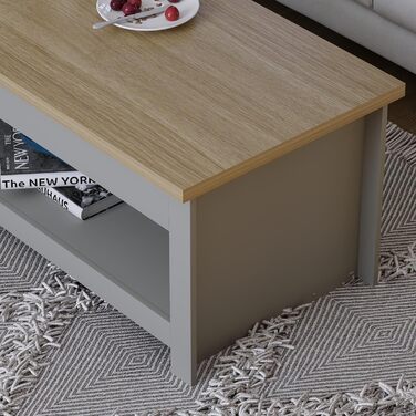 Журнальний стіл Vida Designs Arlington, ДСП, сірий, 40.5x105x47 см