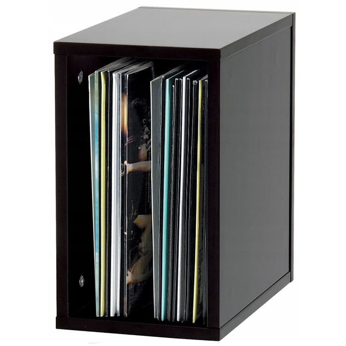 Полиця для вінілових платівок Glorious Record Box 55, чорна, 1 шт.