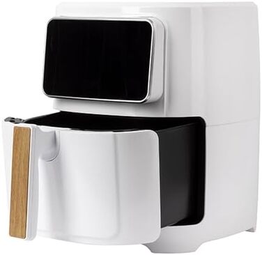 Аерофритюрниця Bergner Naturally 6.9L 1800W з керамічним покриттям, 8 програм, без PFAS, біла