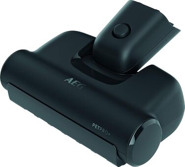 AEG AZE138 PetPro+ турбощітка для прибирання шерсті тварин, для диванів, меблів і авто, глибоке очищення, підходить для пилососів QX6, QX7, QX8-2, QX9, чорна