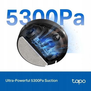 Робот-пилосос з функцією вологого прибирання TP-Link Tapo RV30 Max Plus, чорний