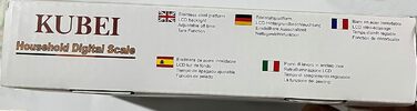 Цифрова кухонна вага KUBEI 5кг/0,1г, велика нержавіюча платформа, USB-заряджання, високоточна побутова вага, таймер вимкнення