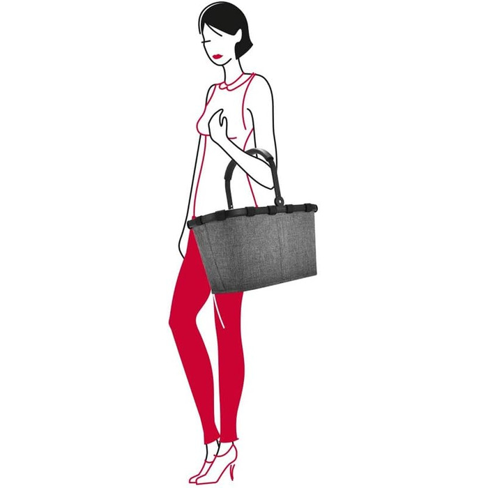 Сумка-холодильник Reisenthel Carrybag Twist Silver для покупок з ізотермічною сумкою-органайзером