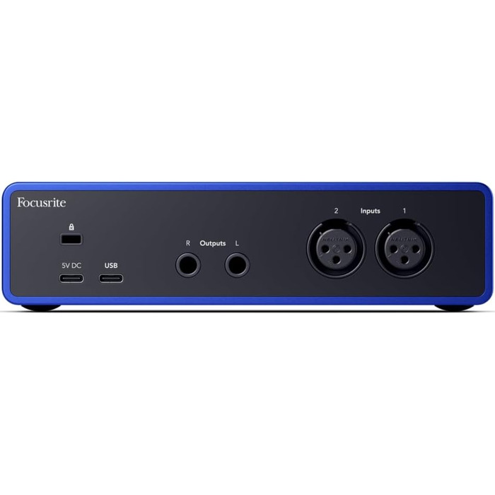 Аудіоінтерфейс Focusrite Scarlett 4i4 4-го покоління для гітаристів, вокалістів та продюсерів (2i2 Anniversary Ed.) - Hi-Fi студійна якість, USB