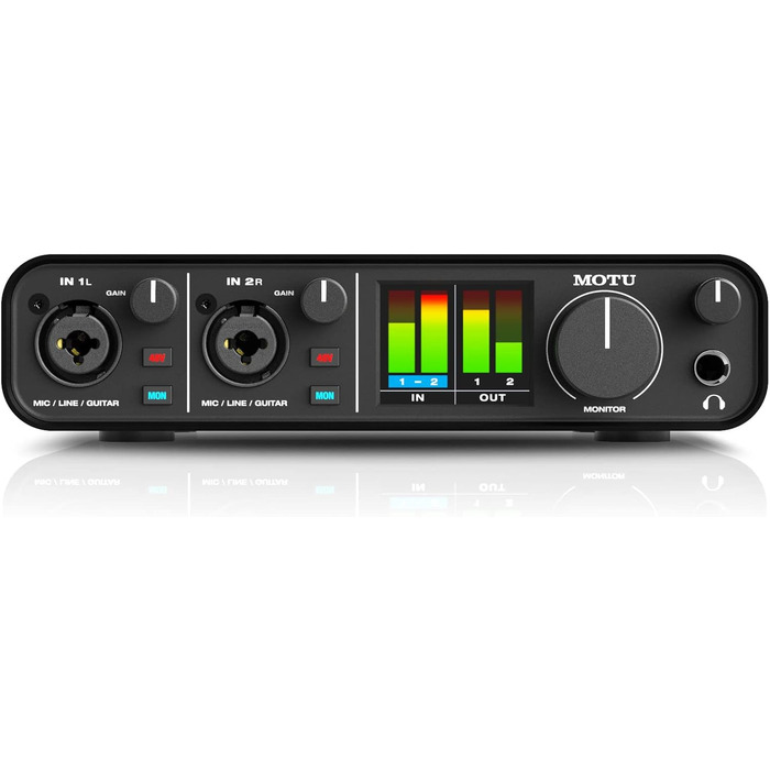 MOTU M2 - Аудіоінтерфейс USB 2.0, 2 входи/2 виходи, 24-біт/192 кГц