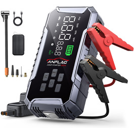 Powerbank для авто ANFLAG 7000A з компресором 160PSI, 26800mAh, для бензинових та дизельних двигунів (до 12.0L), LED-ліхтар