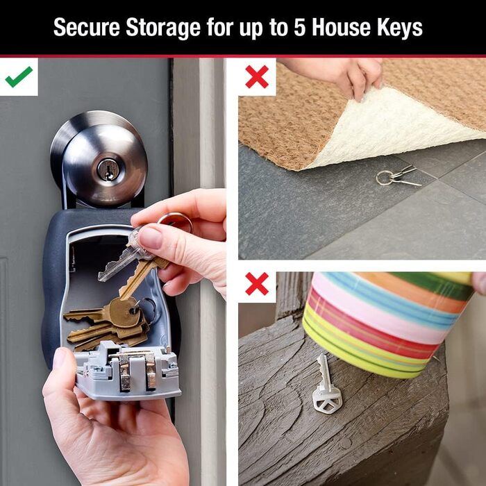 Сейф-бокс для ключів Master Lock 5415D Heavy Duty, цинковий, настінний (на 5 ключів)