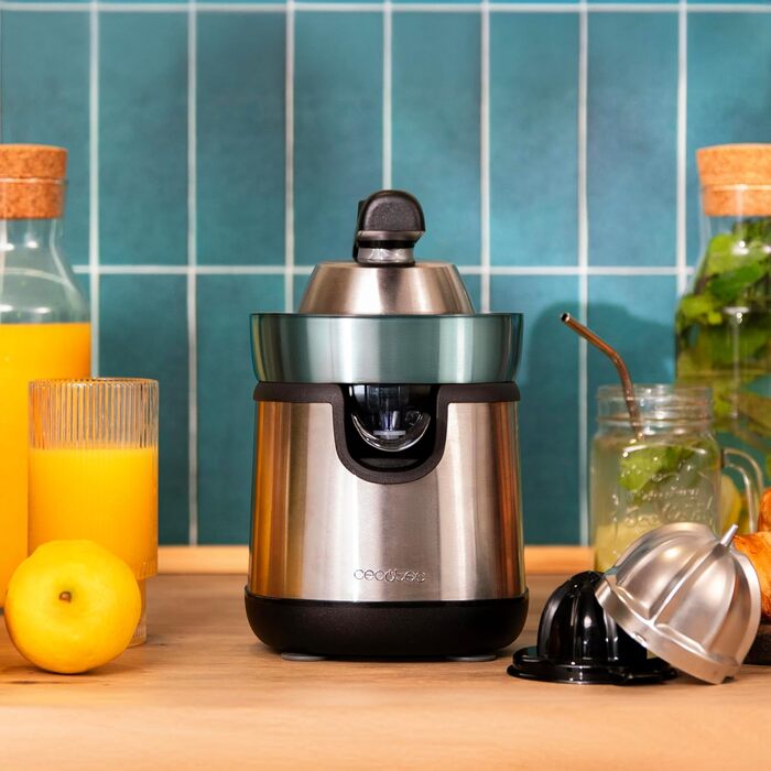 Citruspresse електрична Cecotec EssentialVita Hyden 120 для апельсинів та цитрусових, 120 Вт, сталь
